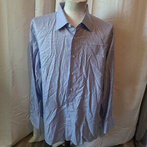 Men's Ermenegildo Zegna L/S button front shirt - L - Houndstooth - 46/18
